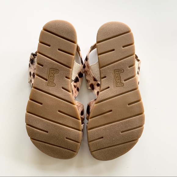 B.O.C Caty Natural Leopard Fabric Sandal Sz 7 NIB - Picture 6 of 8